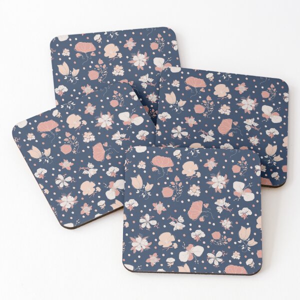 Item preview, Sketched Flowers on Dark Blue designed and sold by KSimpson838.