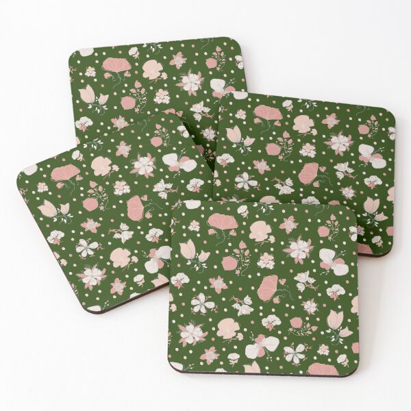 Item preview, Sketched Flowers on Dark Green designed and sold by KSimpson838.