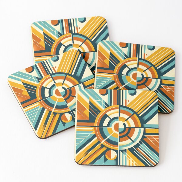 Item preview, Retro Geometric Sunburst Circles designed and sold by InkSmithery.
