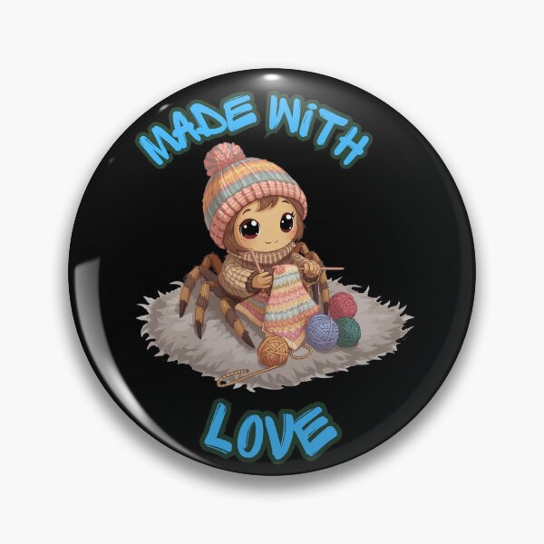 Item preview, Cute Knitting Spider: Made With Love designed and sold by Vivid-Insanity.