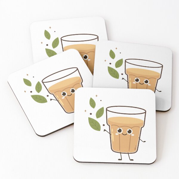 Item preview, Cute Chai Lover Cartoon – Indian Tea Kawaii Aesthetic Sticker designed and sold by vinothmech53.