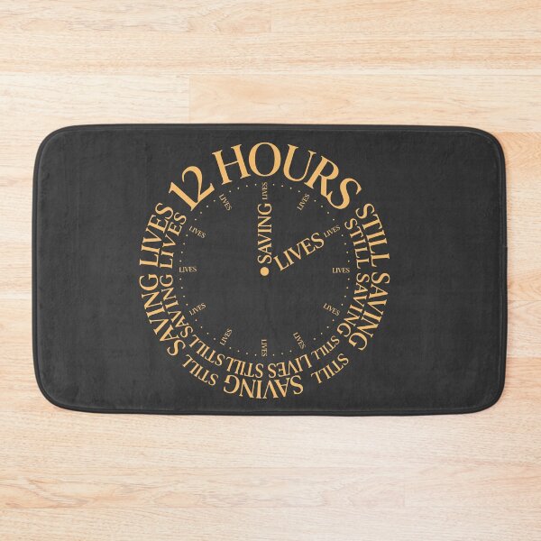 Item preview, ICU Nurse Still Saving Lives – Minimal Typographic Clock Design – Tote Bag designed and sold by KiwyStudio.