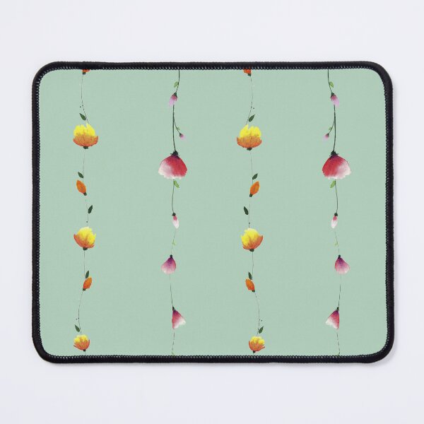 Item preview, Floral Orange LINE Patten Light Green background designed and sold by VitSArt.