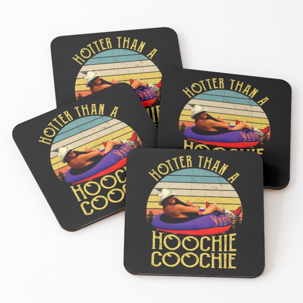 Item preview, Hotter Than A Hoochie Coochie Retro Sunset Vintage Country Summer Lake Classic T-Shirt designed and sold by Rhastasnixon.