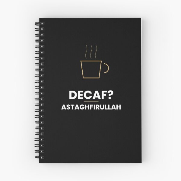 Artikelvorschau, Koffeinfreier Astaghfirullah Lustiger muslimischer Kaffeeliebhaber Minimalistischer islamischer Humor Moderne muslimische Kleidung Gold entworfen und verkauft von JusstTees.