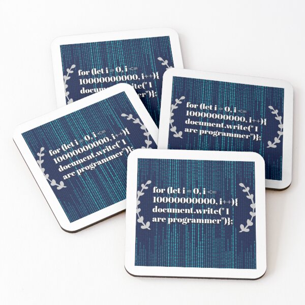 Item preview, For Loop "I Are Programmer" JavaScript Meme designed and sold by GUINewAlex.