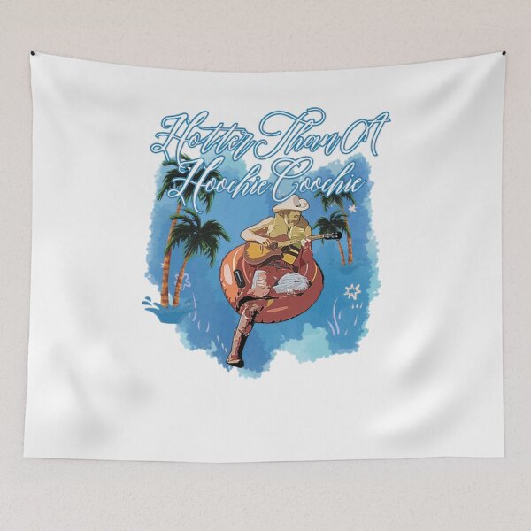 Item preview, Hotter Than A Hoochie Coochie Country Music Guitar Summer Tropical Vibes Classic T-Shirt designed and sold by Rhastasnixon.