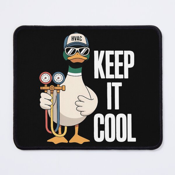 Item preview, Keep it Cool, HVAC Technician Duck Cartoon designed and sold by TEESPRIT.