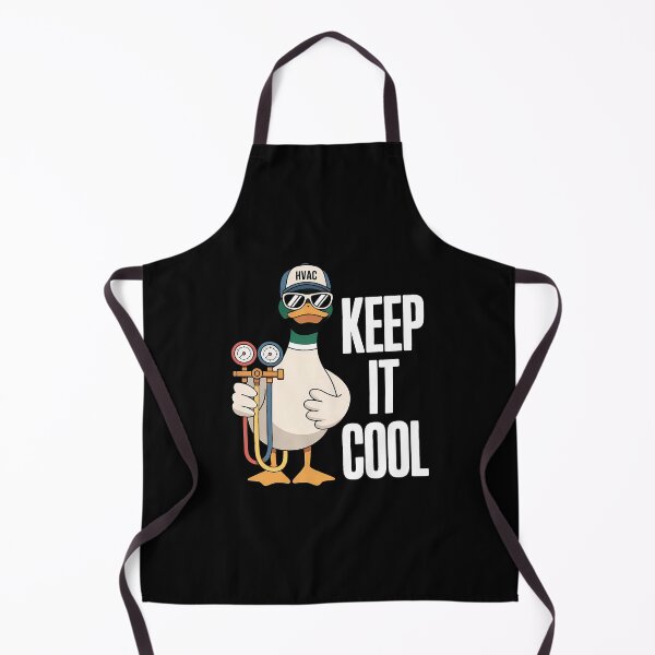 Item preview, Keep it Cool, HVAC Technician Duck Cartoon designed and sold by TEESPRIT.