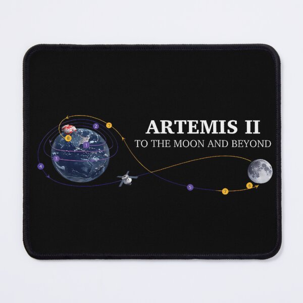 Item preview, Official Artemis II Moon Mission Path Crewed Orion Spacecraft Flight Diagram designed and sold by EricCotanori.