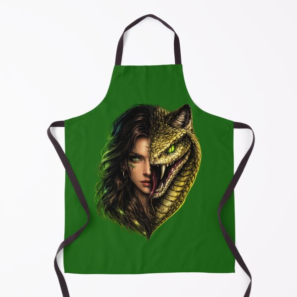 Item preview, Half Woman Half Snake Neon Fusion – Dark Fantasy Streetwear Sticker designed and sold by KrishAuraa.