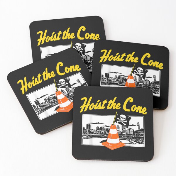 Item preview, Funny Hoist The Cone Pirate Traffic Cone Jolly Roger Baseball Stadium Art designed and sold by EricCotanori.