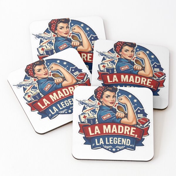 Item preview, Mother’s Day La Madre, La Legend retro Rosie the Riveter inspired design designed and sold by MuggyandMo.