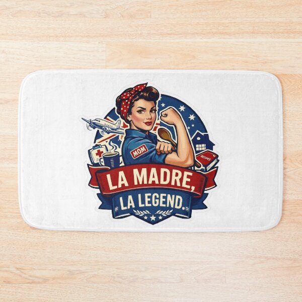 Item preview, Mother’s Day La Madre, La Legend retro Rosie the Riveter inspired design designed and sold by MuggyandMo.