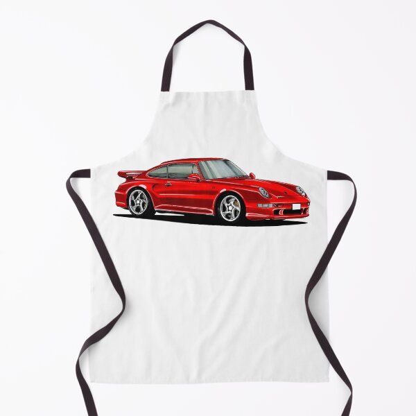 Item preview, Exclusive drawing legendary red sport car 911 Turbo Coupe Type 993 with flat air cooled engine designed and sold by Cars23.