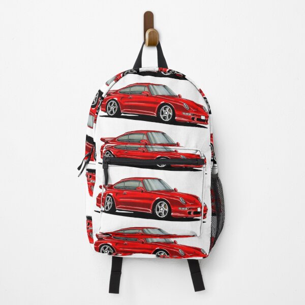 Item preview, Exclusive drawing legendary red sport car 911 Turbo Coupe Type 993 with flat air cooled engine designed and sold by Cars23.