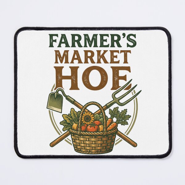 Item preview, Farmer's Market Hoe Vintage Farmhouse Graphic designed and sold by Seeding Serendipity.