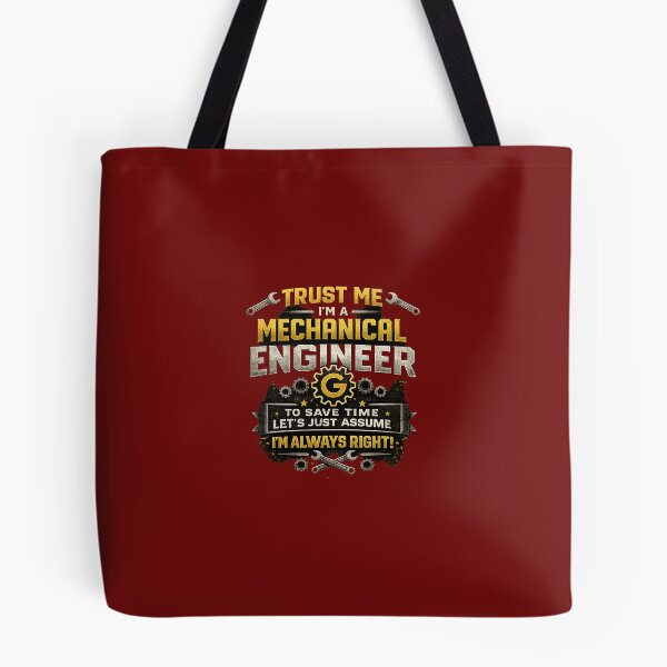 Item preview, Funny Mechanical Engineer Quote – Trust Me I’m Always Right Gear Design designed and sold by vinothmech53.