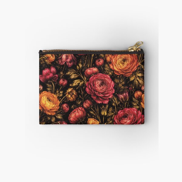 Item preview, Dark Buttercup Floral Pattern designed and sold by Velvet Botanica Atelier.