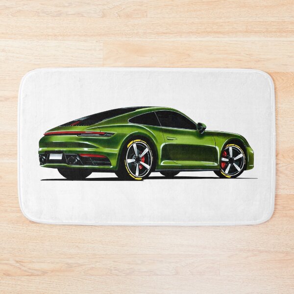 Item preview, Exclusive drawing legendary green sport car 911 Carrera Coupe Type 992 with flat engine designed and sold by Cars23.