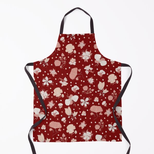 Item preview, Sketched Flowers on Dark Red  designed and sold by KSimpson838.