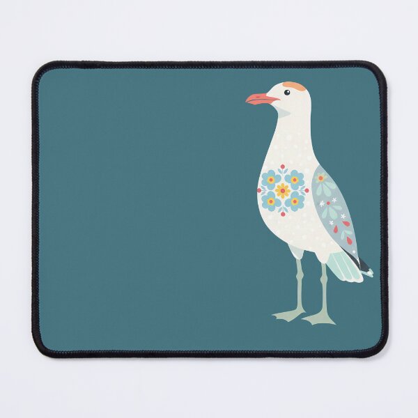 Item preview, Floral Folk Art Seagull – Scandinavian Folk Art by heidiannemorris © designed and sold by FOLK ART FUSION by heidiannemorris.