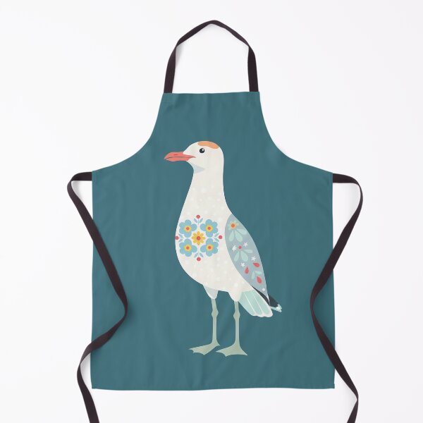 Item preview, Floral Folk Art Seagull – Scandinavian Folk Art by heidiannemorris © designed and sold by FOLK ART FUSION by heidiannemorris.