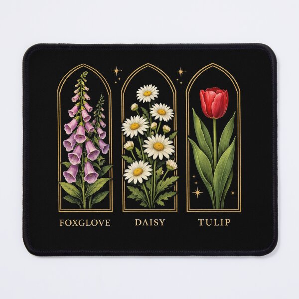 Item preview, Foxglove Daisy Tulip floral fdt designed and sold by Kladhadredo.