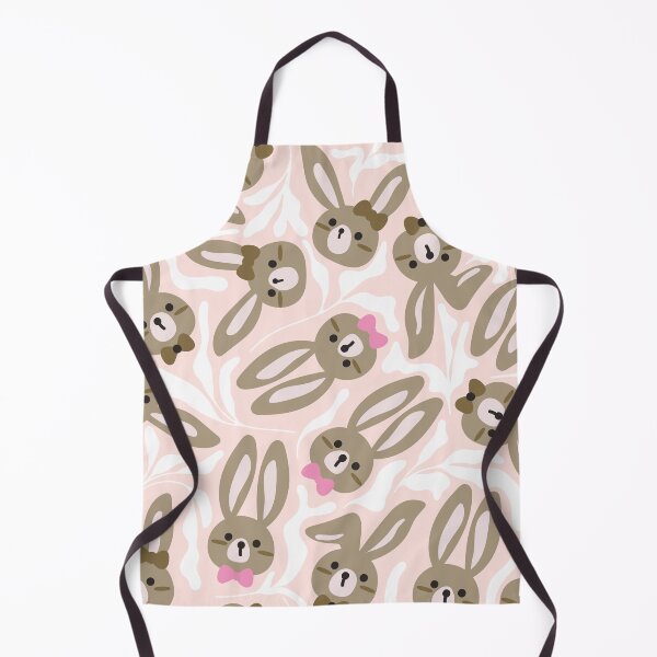 Item preview, Cute Bunny Faces Seamless Pattern Minimal Kawaii Pastel Aesthetic Design designed and sold by Vibe Candy studio..