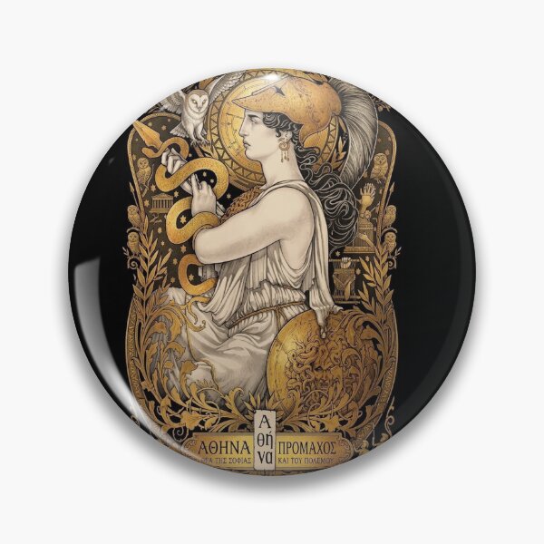 Item preview, Athena with Medusa and Owl: Symbols of Power  designed and sold by Txstes Shop.