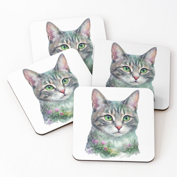 Item preview, Cute cat in a flower garden design (double exposure) designed and sold by KriegerTJ.