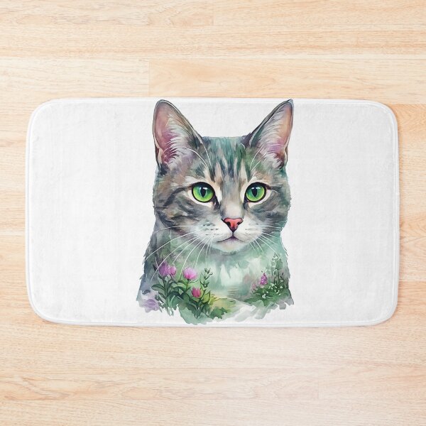 Item preview, Cute cat in a flower garden design (double exposure) designed and sold by KriegerTJ.