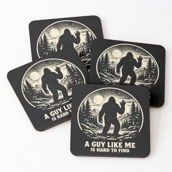Item preview, A Guy Like Me is Hard to Find funny bigfoot moon designed and sold by Kladhadredo.
