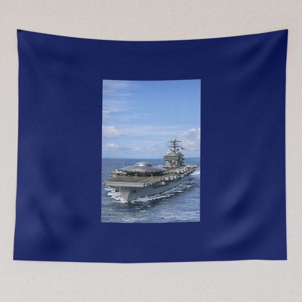 Item preview, UFO Lands on Aircraft Carrier  designed and sold by Halifaxartguy.