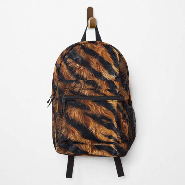 Item preview, Wild Tiger Stripe Texture - Majestic Faux Fur Abstract Art designed and sold by KingRito.