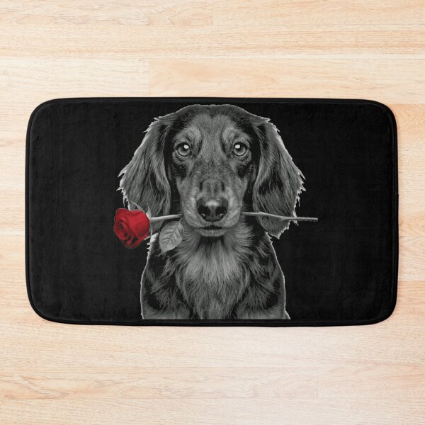 Item preview, Dachshund with Red Rose designed and sold by FiscalFashions.