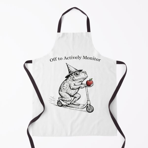 Item preview, Off to Actively Monitor Funny frog Witch designed and sold by Kladhadredo.