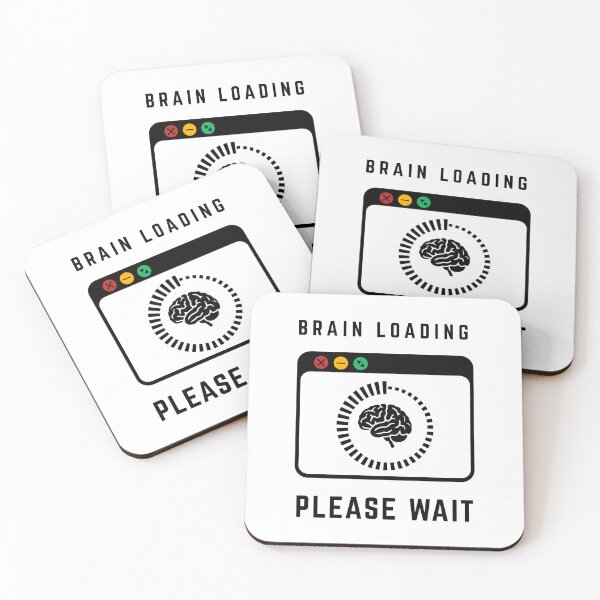 Item preview, Brain Loading Please Wait Funny Tech Design designed and sold by Yuli Club.