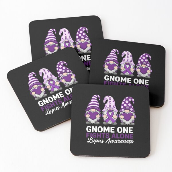 Item preview, Gnome One Fights Alone Lupus Awareness designed and sold by Thread&Fable.