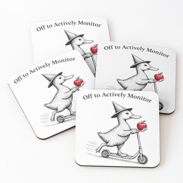Item preview, Off to Actively Monitor Funny goose Witch designed and sold by Kladhadredo.