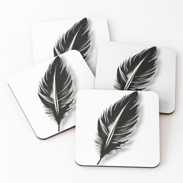 Item preview, Bold Black Feather Minimal Strong Design designed and sold by StyleBloomes.