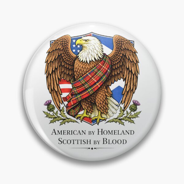 Item preview, Scottish American Eagle Tartan Flag Heritage Pride Sticker designed and sold by ArcanePrintsxo.