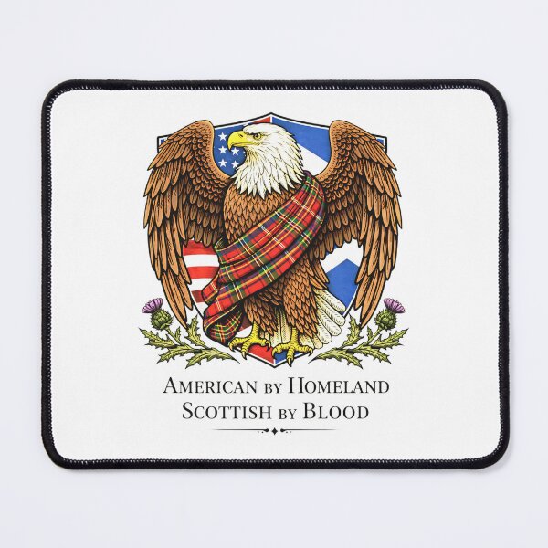 Item preview, Scottish American Eagle Tartan Flag Heritage Pride Sticker designed and sold by ArcanePrintsxo.