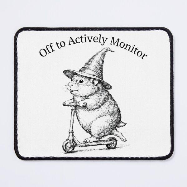 Item preview, Off to Actively Monitor Funny mouse designed and sold by Kladhadredo.
