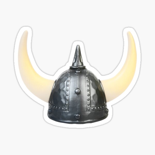 "Viking Helmet" Sticker by DusicaP Redbubble