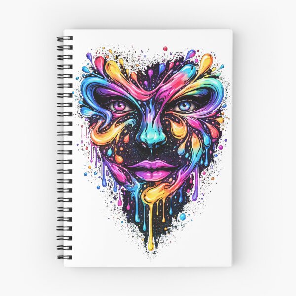 Item preview, Color Splash Face T-Shirt – Vibrant Drip Art Graphic Design designed and sold by KDesignCrafts.