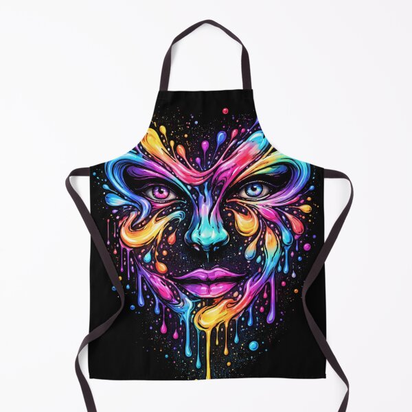 Item preview, Color Splash Face T-Shirt – Vibrant Drip Art Graphic Design designed and sold by KDesignCrafts.