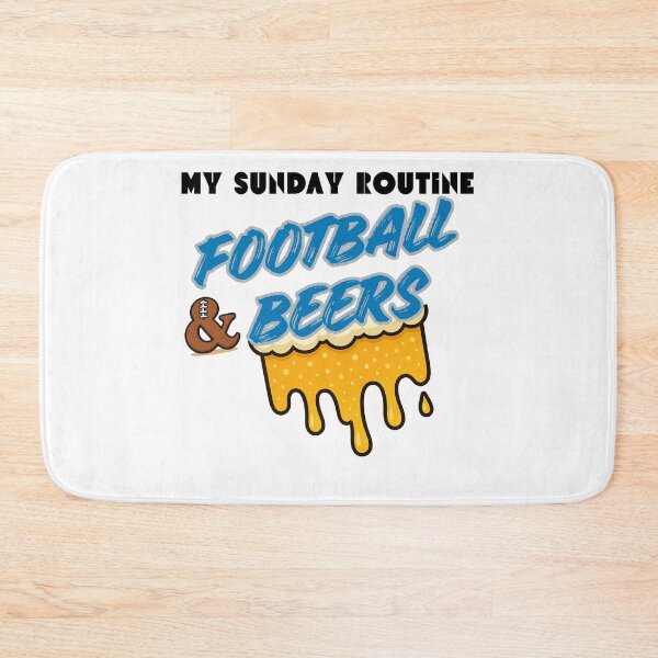 Item preview, Detroit Lions My Sunday Routine Football Beers designed and sold by ThatFootball12.