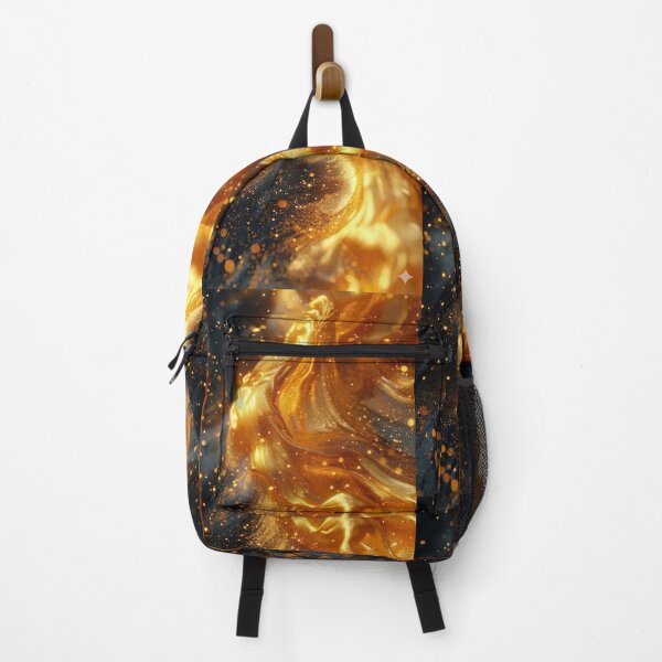 Item preview, Liquid Gold Flow and Shimmering Particles Abstract designed and sold by KingRito.