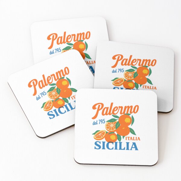 Item preview, Palermo Sicilia Retro Orange Fruit Illustration | Vintage Italian Summer Travel Art designed and sold by Colorful-Garden.